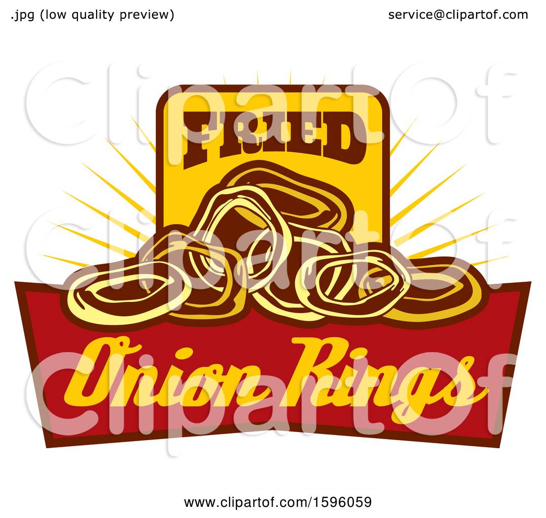 Free Illustrations - A Tempting Plate Of Freshly Fried Onion Rings, Which  Are Likely Served At A Restaurant. The Onion Rings Are The Main Focus Of  The Dish, And They Are Accompanied