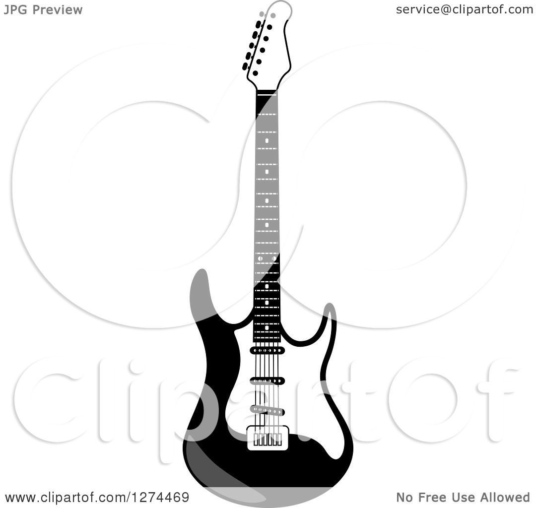 guitar drawing clip art