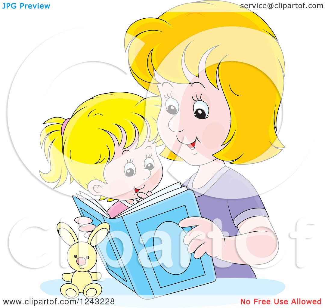 mother reading clipart - photo #27