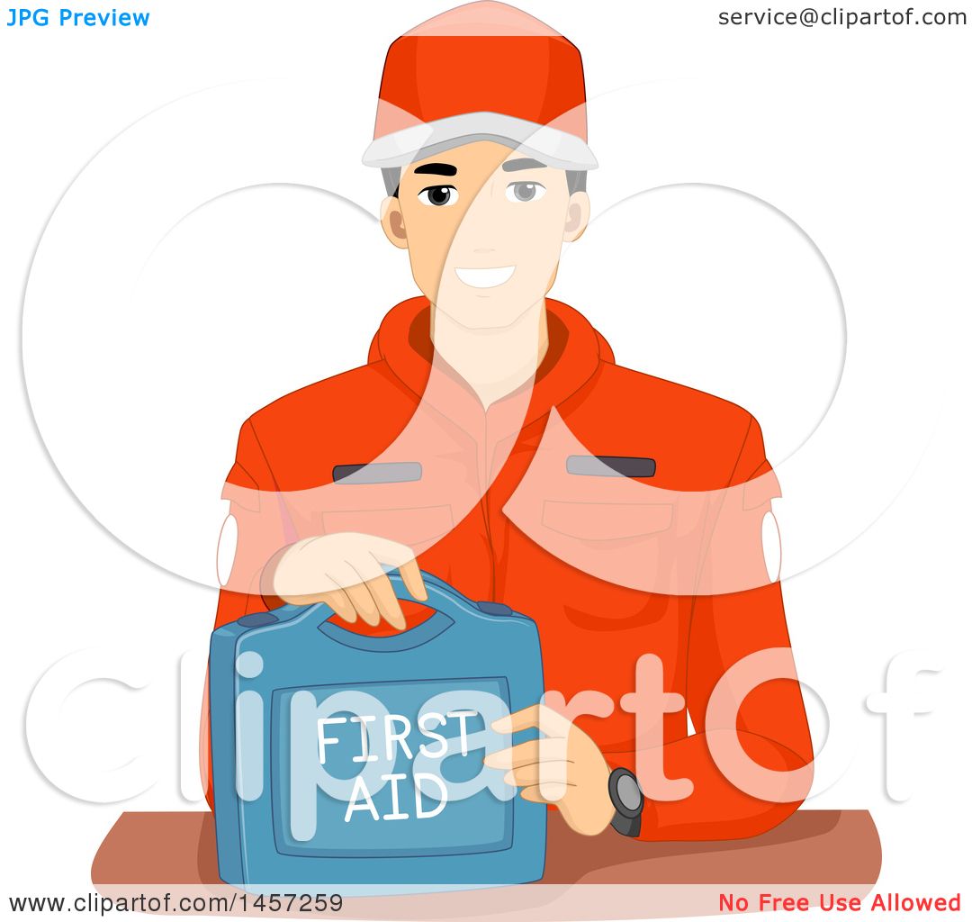Download Clipart of a Male Emergency Response Team Memer with a ...
