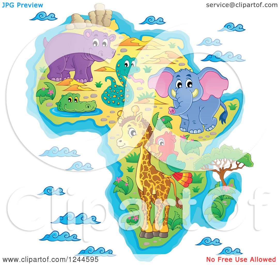 free clipart map of africa - photo #40