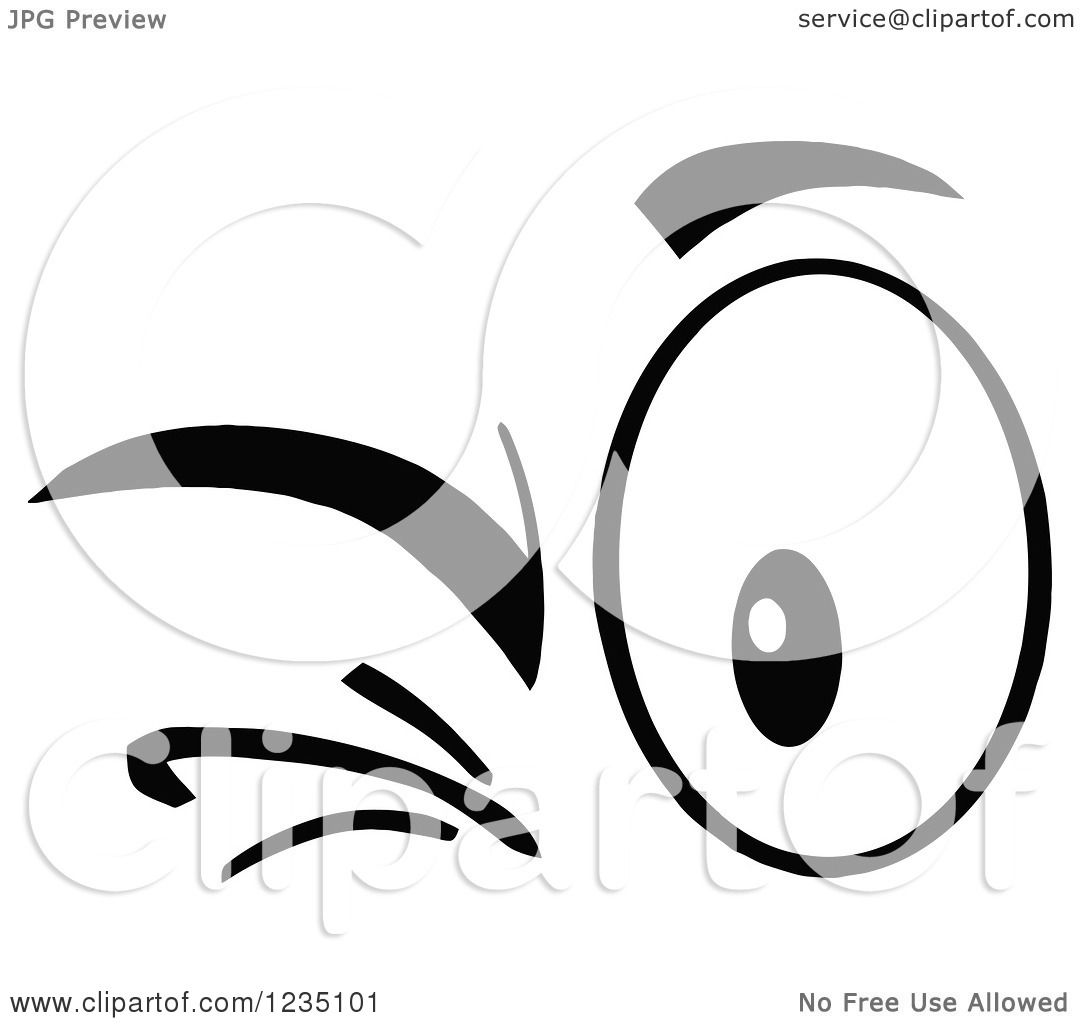 pair of eyes clipart black and white