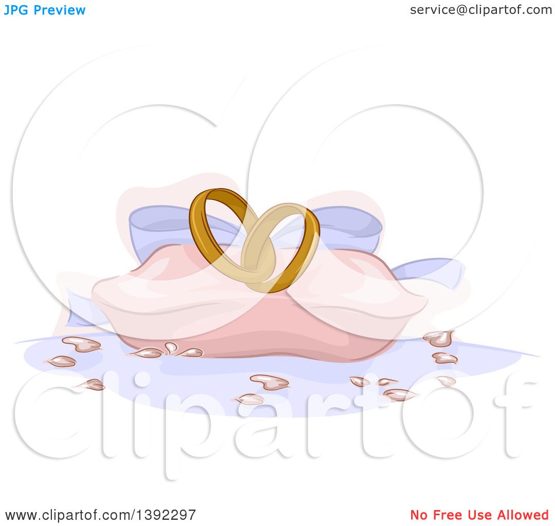 Golden wedding couple ring with big shiny diamond Vector Image
