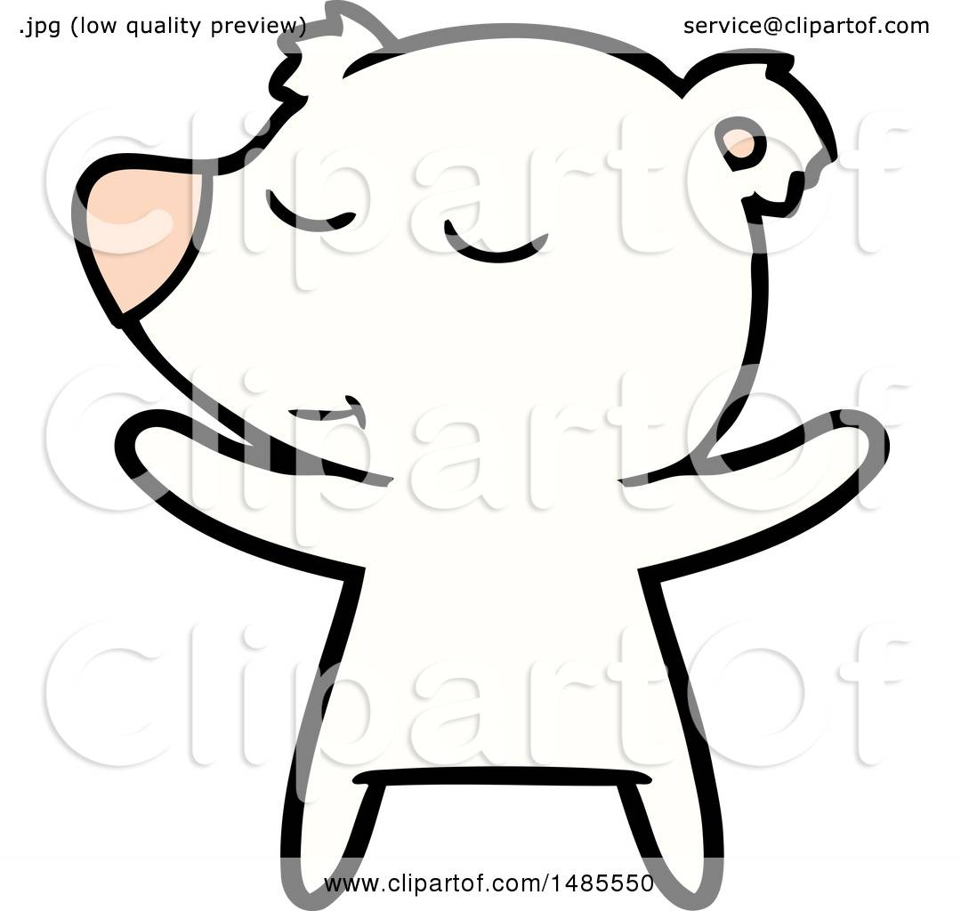 Clipart of a Polar Bear - Royalty Free Vector Illustration by ...