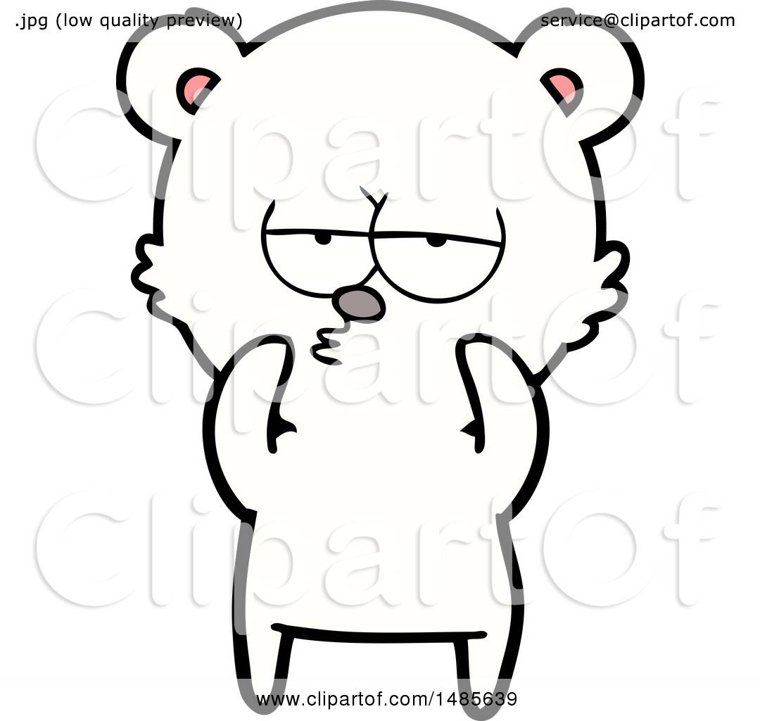 Clipart of a Polar Bear - Royalty Free Vector Illustration by ...