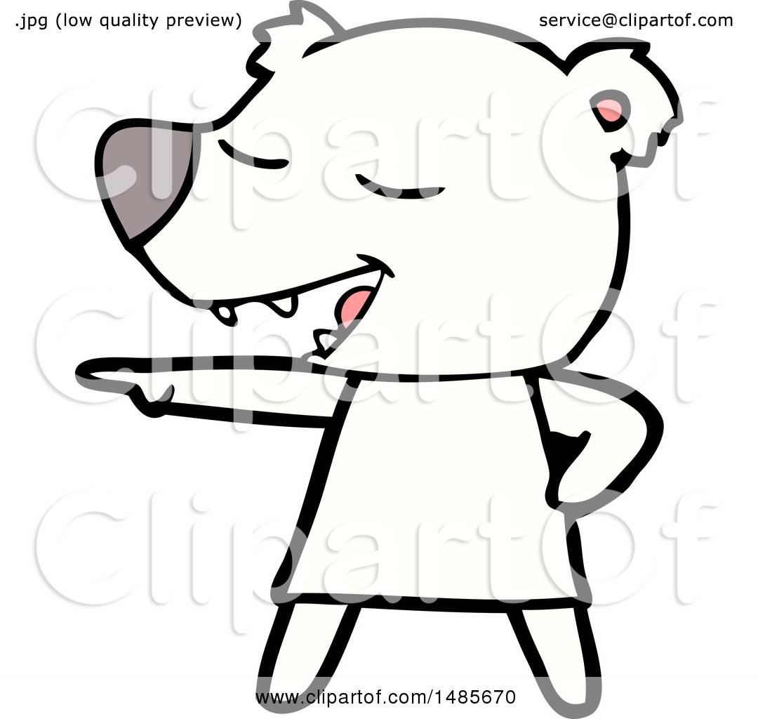 Clipart of a Polar Bear - Royalty Free Vector Illustration by ...