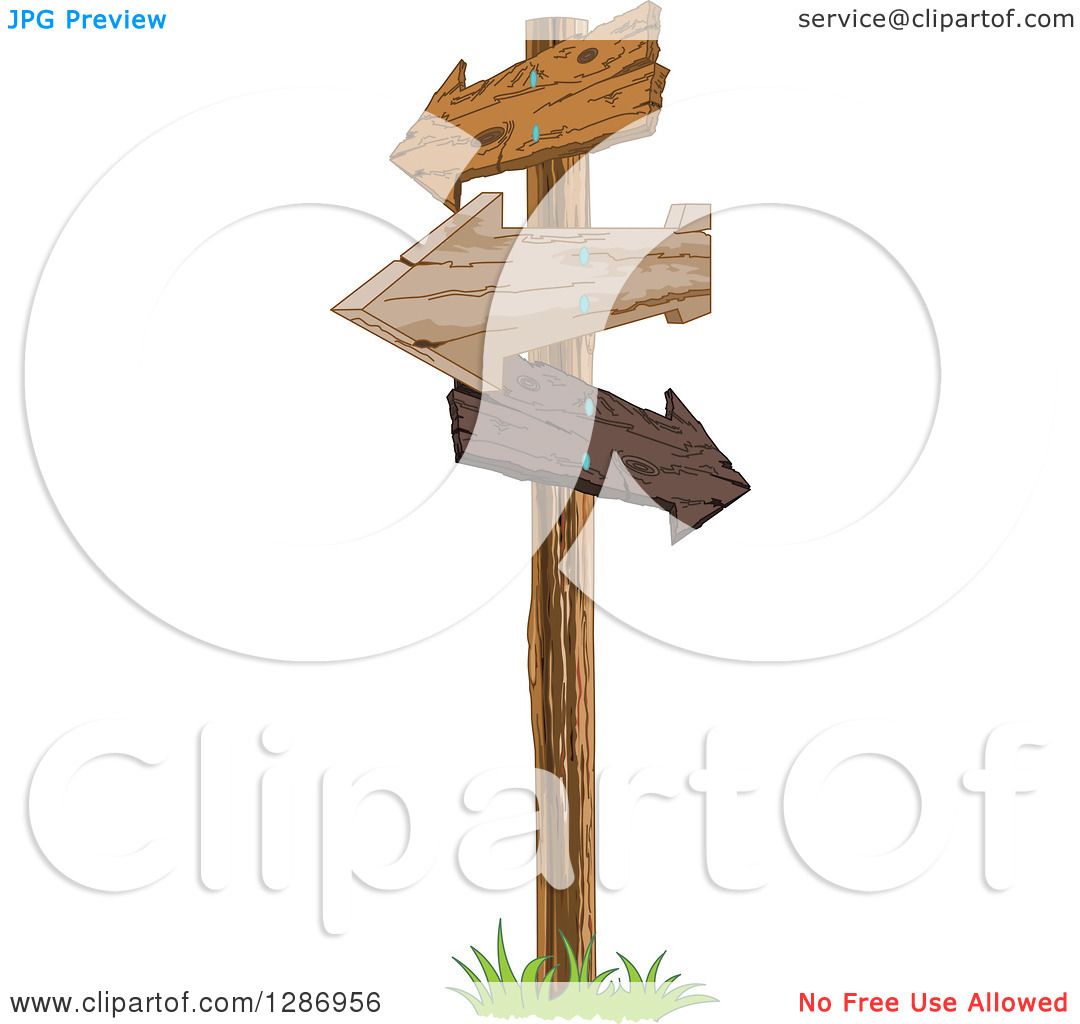 direction signpost clipart