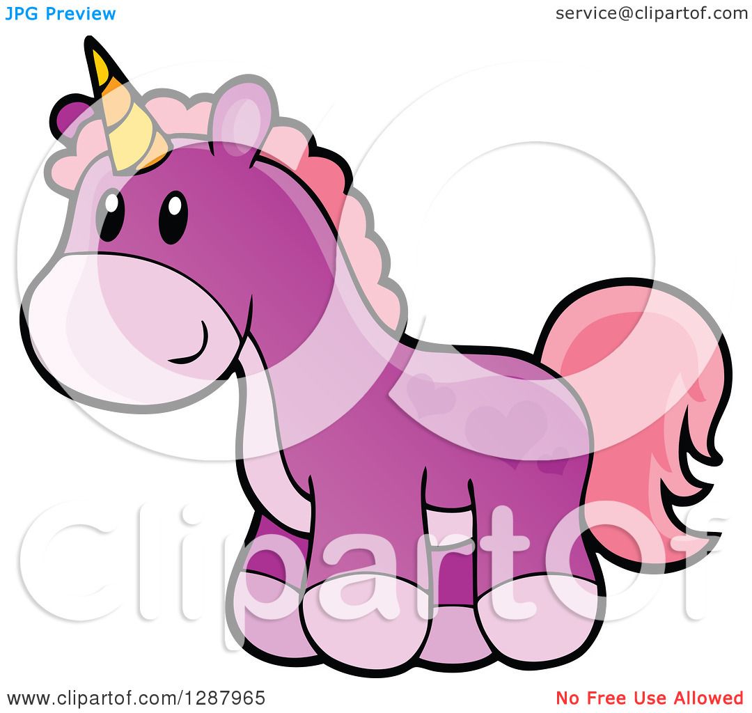 purple unicorn clipart - photo #25