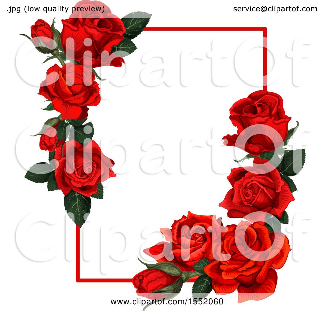 Red Rose Frame Royalty Free SVG, Cliparts, Vectors, and Stock Illustration.  Image 124019027.