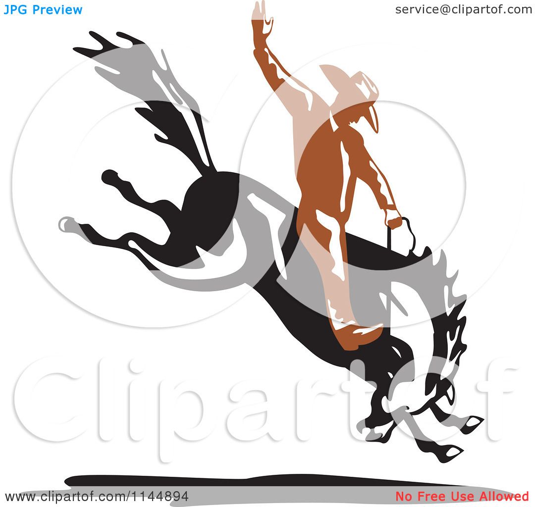 clip art bucking horse - photo #25