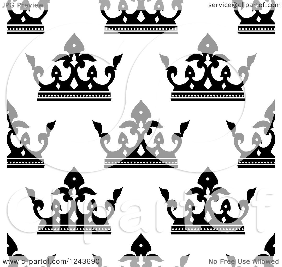 Download Clipart of a Seamless Background Pattern of Black and ...