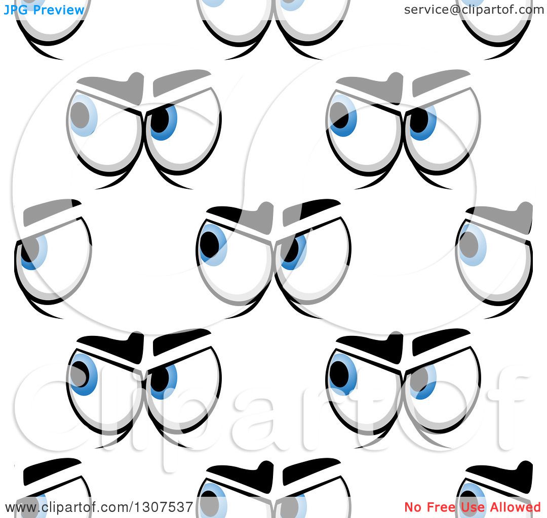 Download Clipart of a Seamless Pattern Background of Mad Eyes 2 ...