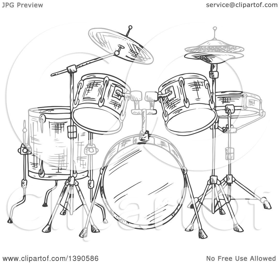 Another 1Line Drum Drawing Im really digging this now  rdrums