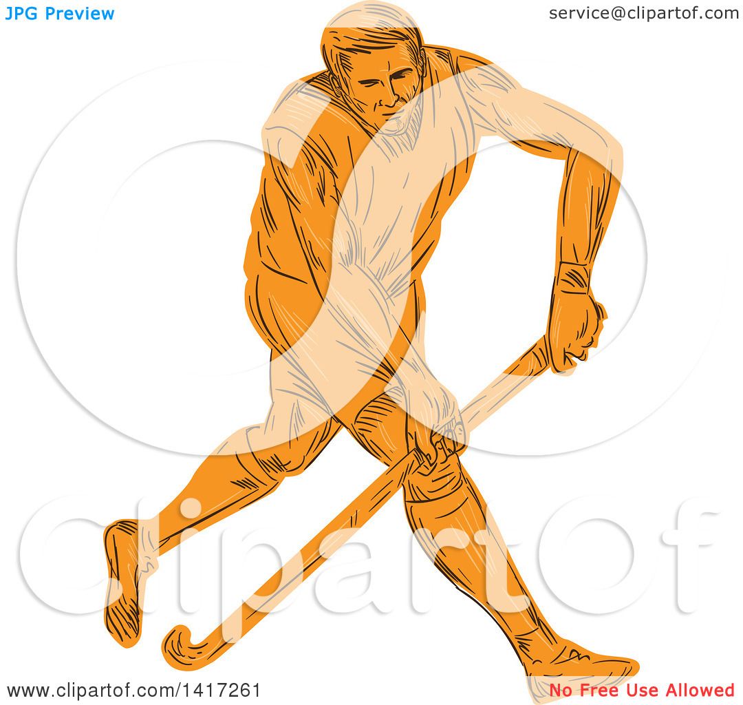 Hockey Athlete Vector, Hockey Drawing, Athlete Drawing, Hockey Sketch PNG  and Vector with Transparent Background for Free Download