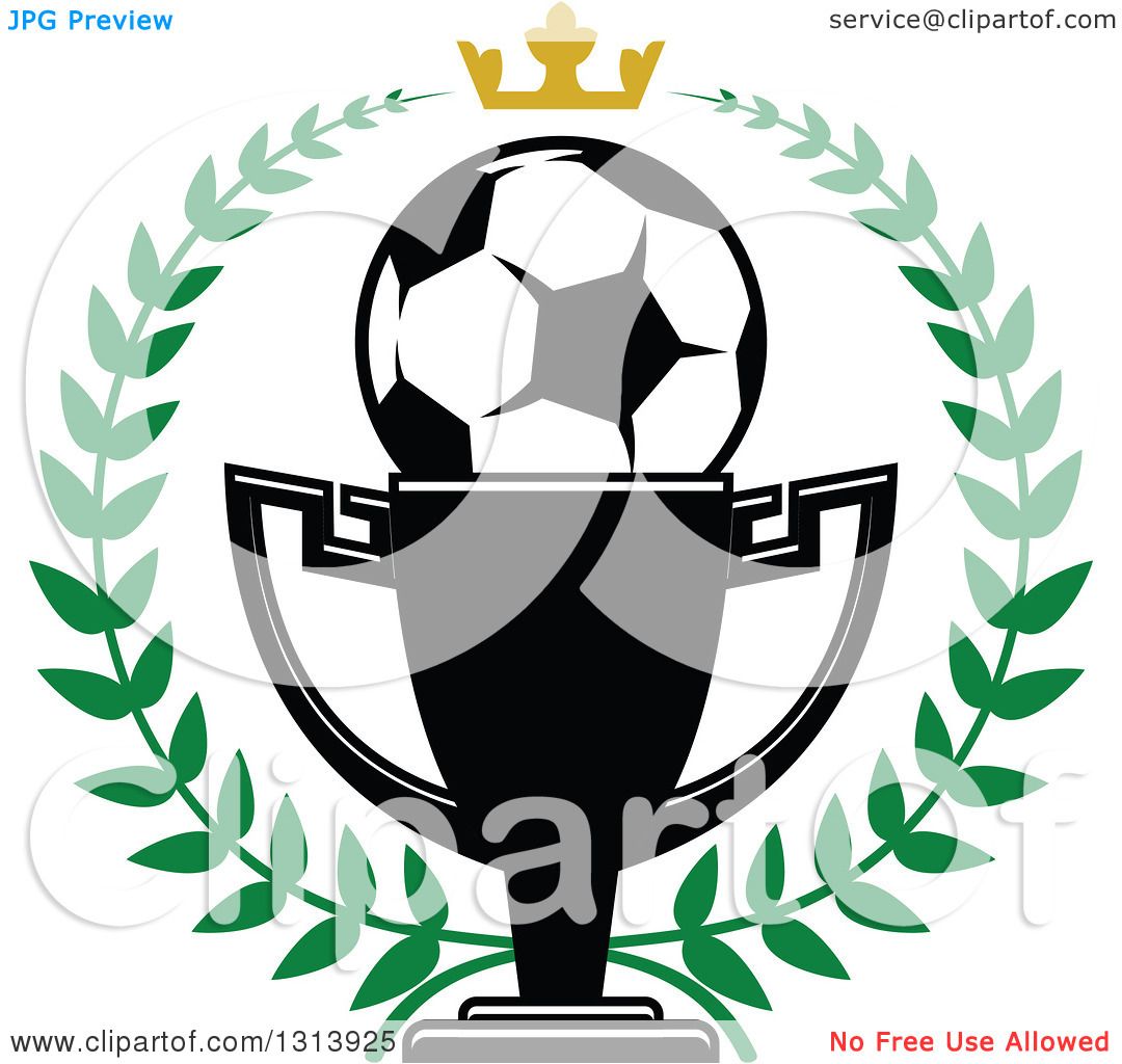 Soccer champion logo Royalty Free Vector Image