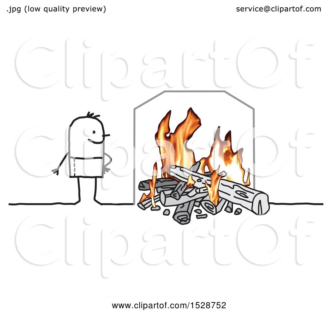 Fire extinguisher put out a bonfire Royalty Free Vector