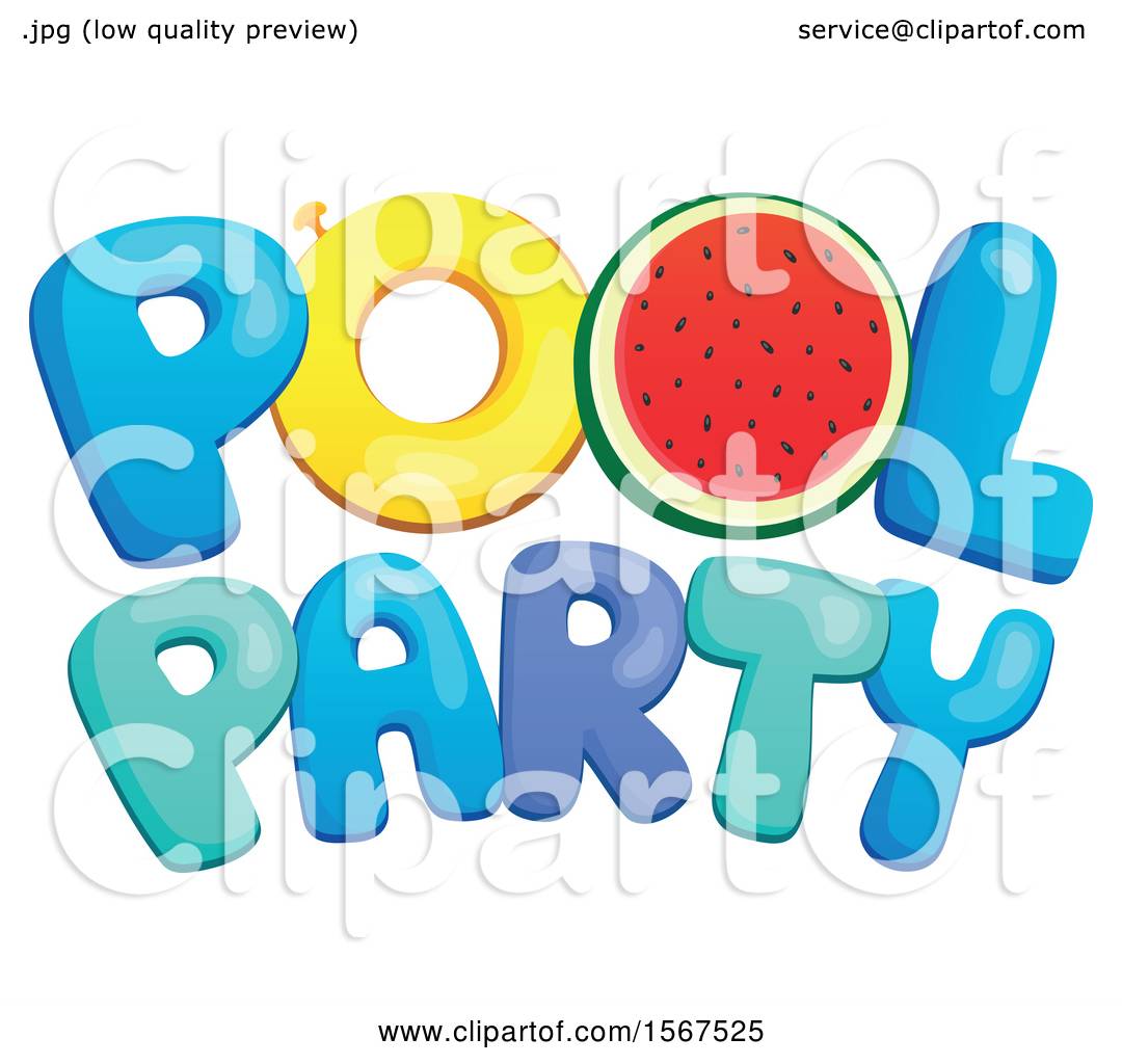 swimming pool party clipart free