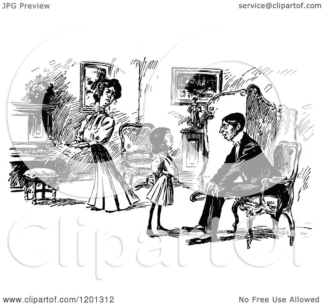 living room clipart black and white - photo #36