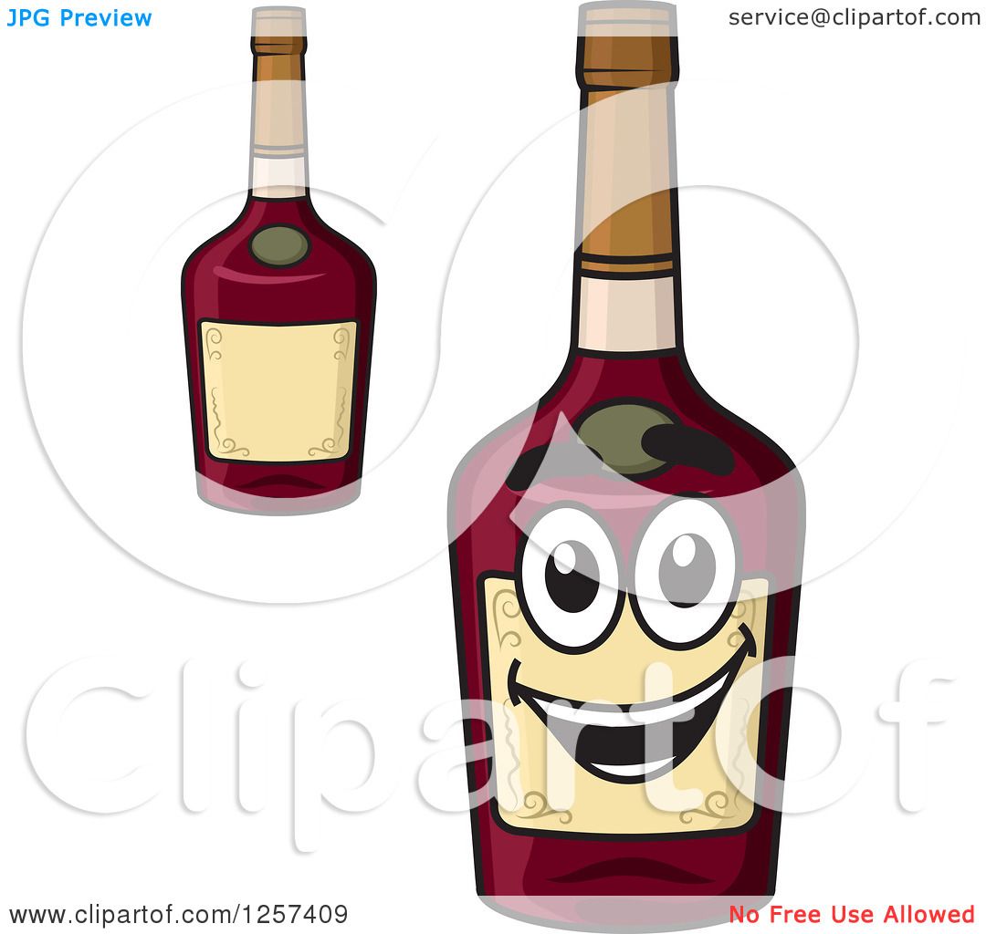 Alcoholic drinking glasses Royalty Free Vector Image