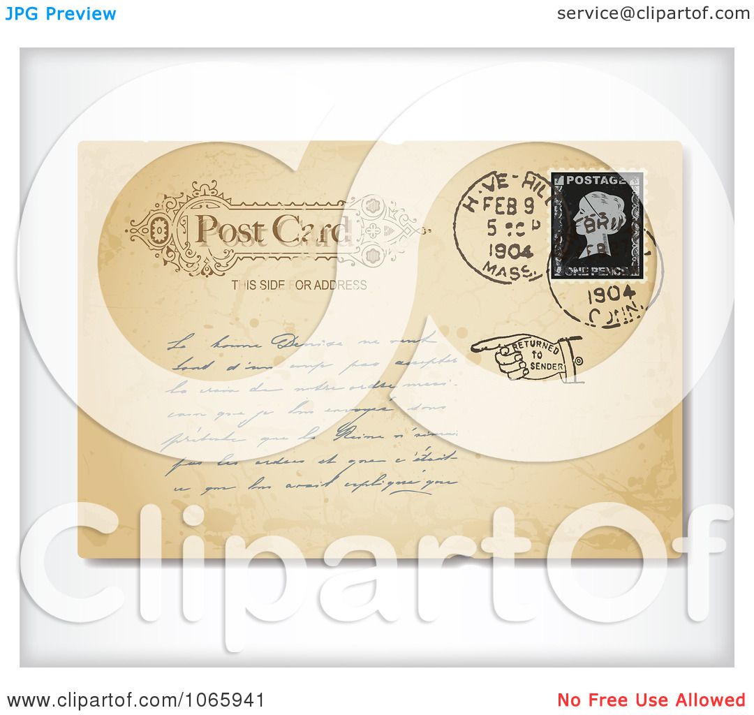 Stack of old vintage envelopes Royalty Free Vector Image