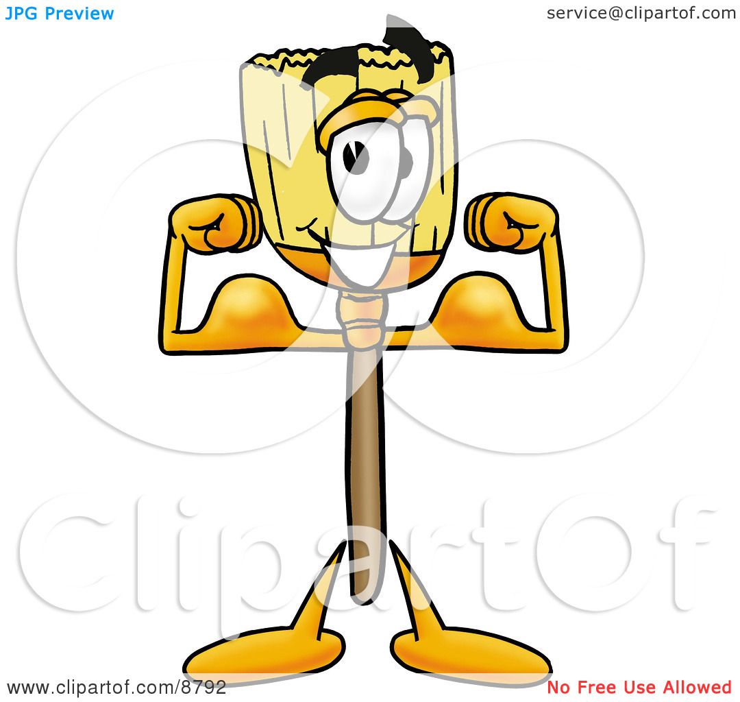 Clipart Picture of a Broom Mascot Cartoon Character Holding a Fish on a Fishing  Pole by Mascot Junction #8773, animated fishing pole 