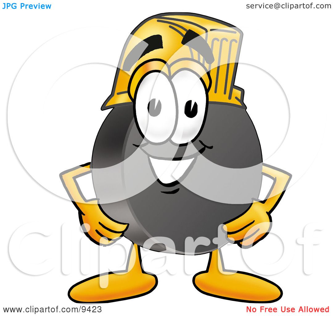 Character Wearing Hockey Mask Just For Fun Stock Vector 