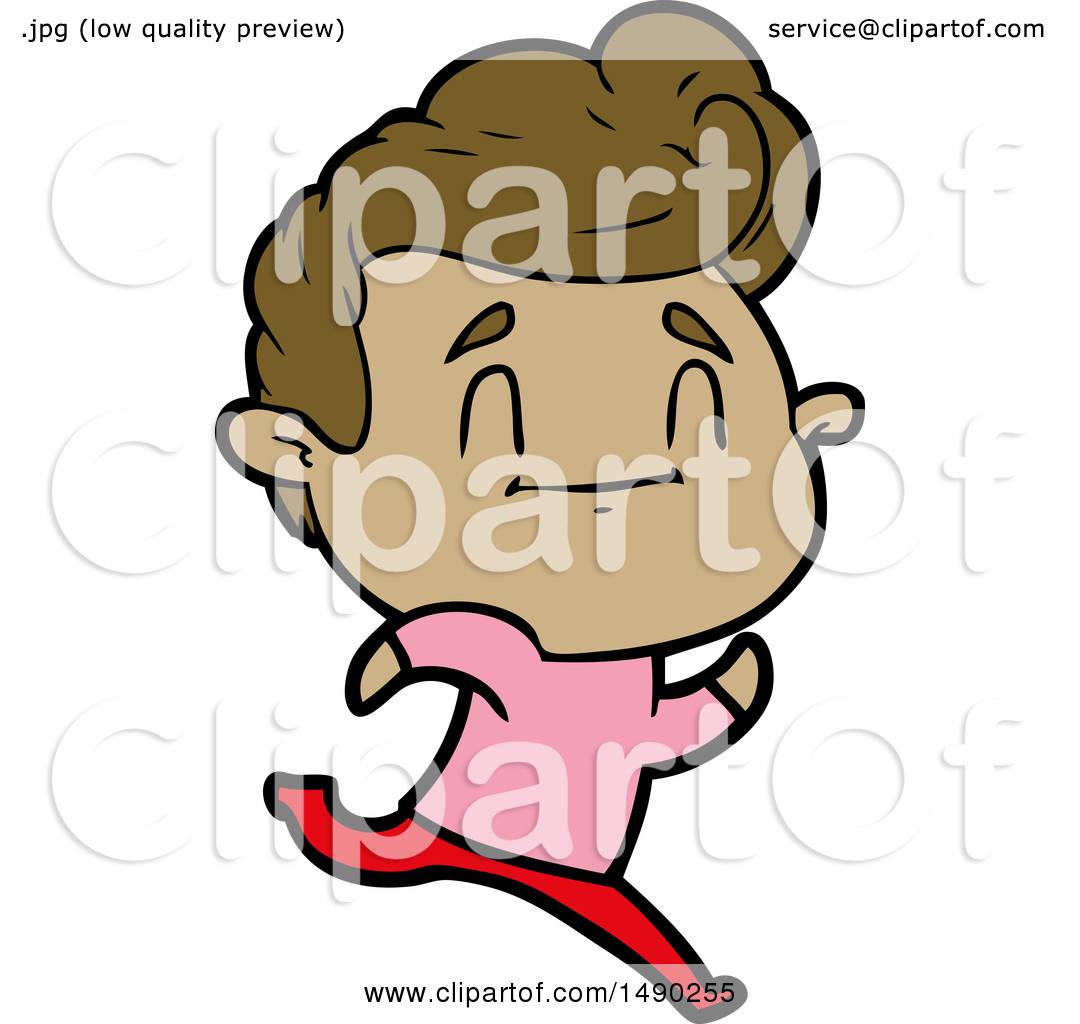 Clipart Running Cartoon Man by lineartestpilot #1490255