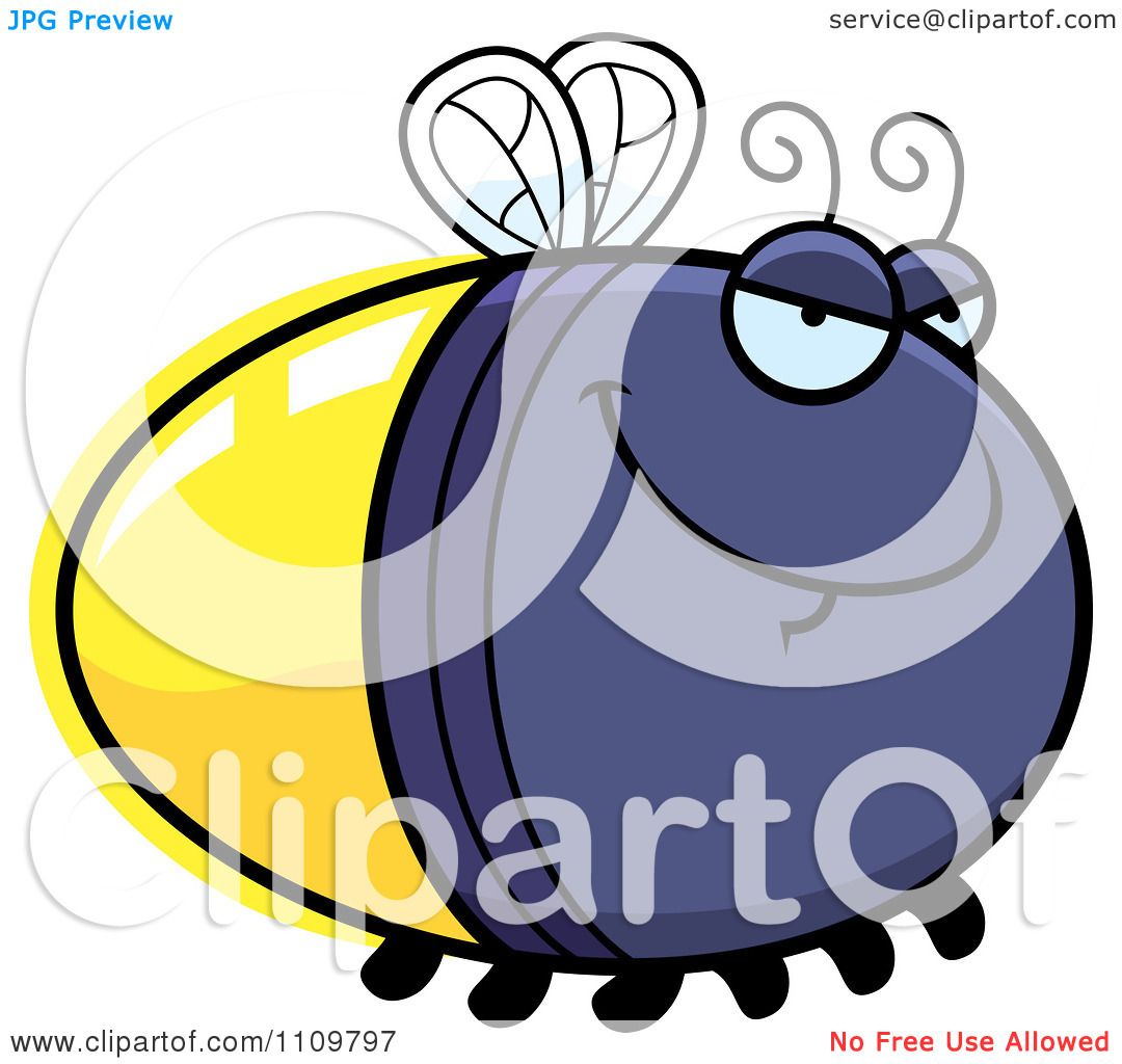 Download Clipart Sly Firefly Lightning Bug - Royalty Free Vector ...