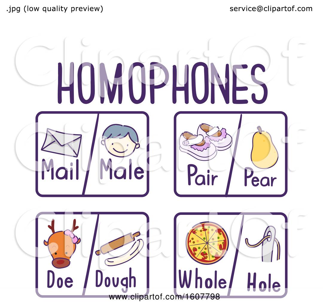 homophone clipart free