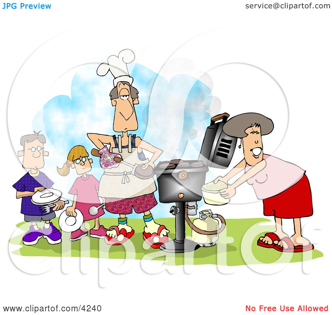 family barbecue clipart - photo #8