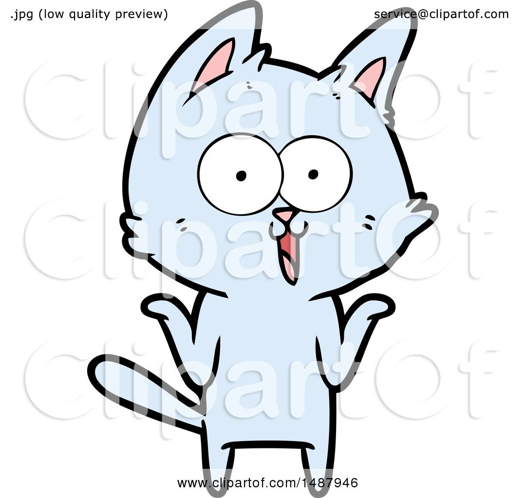 Funny Cartoon Cat by lineartestpilot #1487946