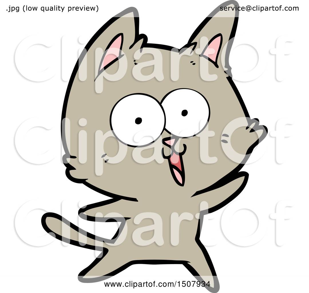 Funny Cartoon Cat by lineartestpilot #1507934