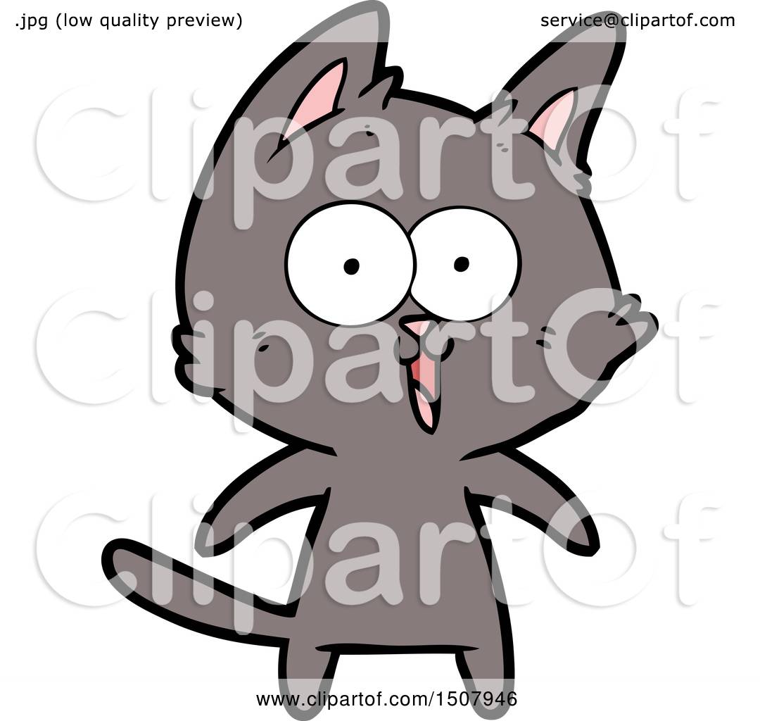 Funny Cartoon Cat by lineartestpilot #1507946