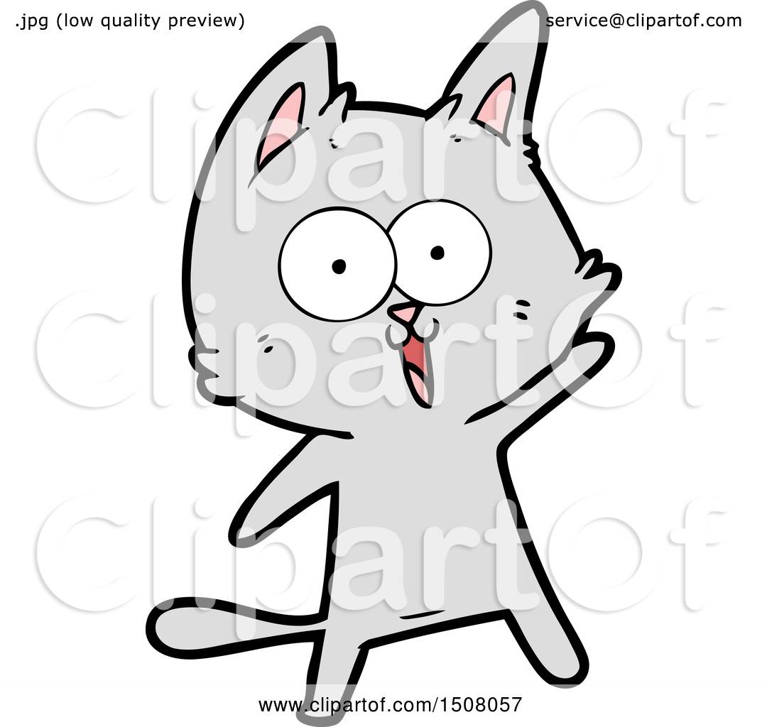 Funny Cartoon Cat by lineartestpilot #1508057