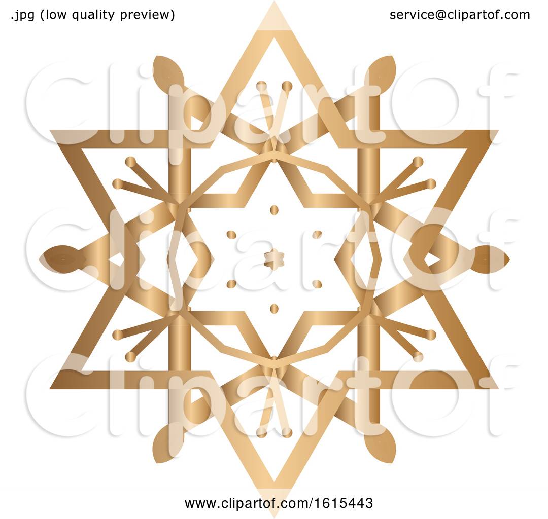 Gold Winter Christmas Snowflake By Kj Pargeter 1615443