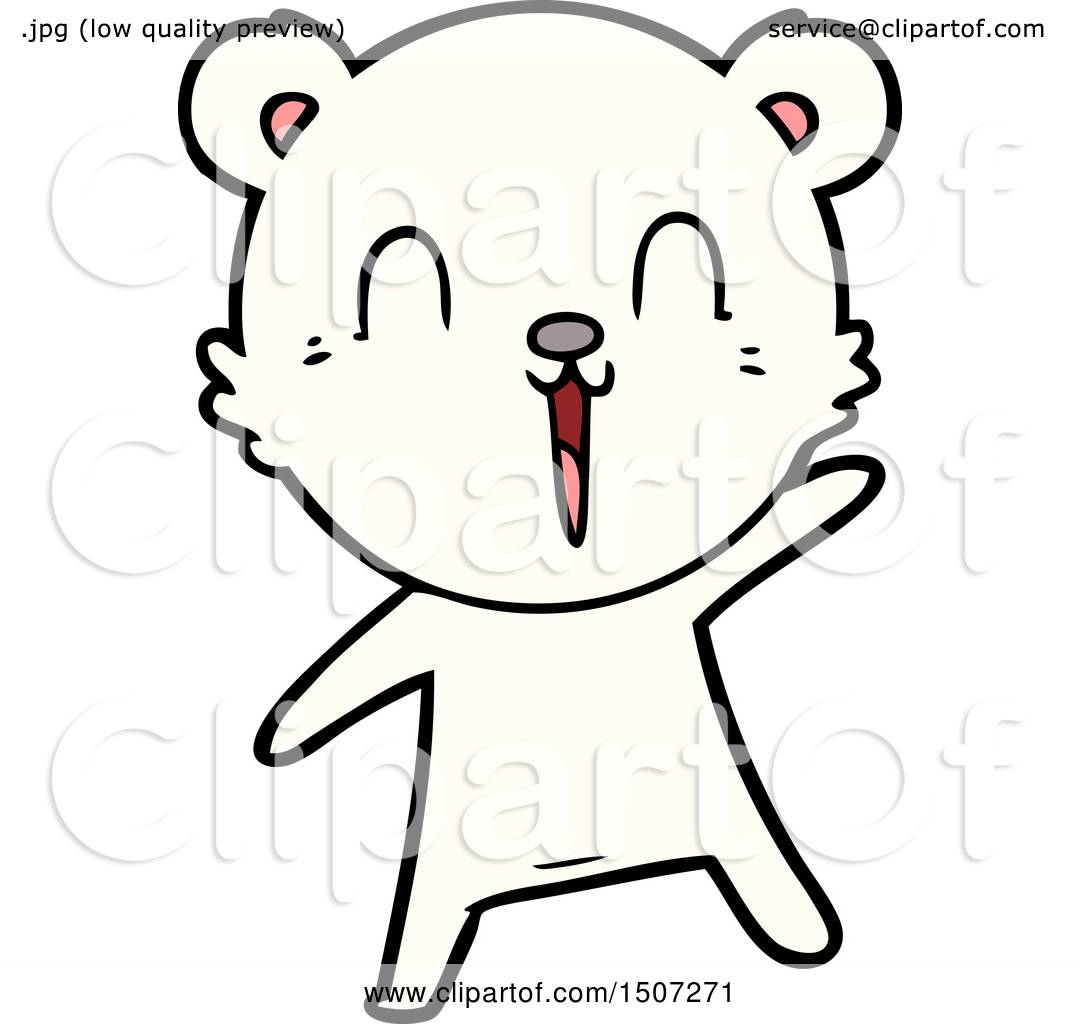 Happy Cartoon Polar Bear by lineartestpilot #1507271