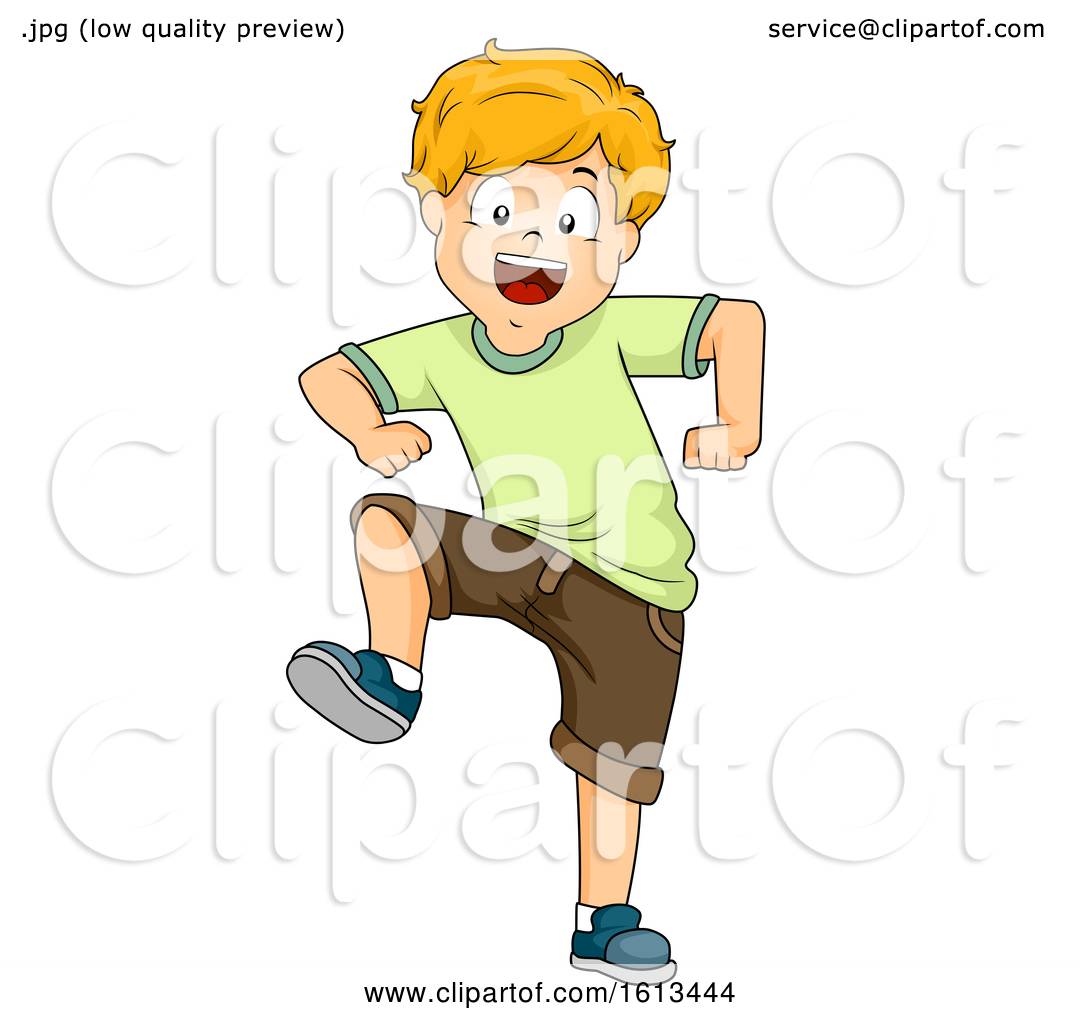Kid Boy Stomping Illustration by BNP Design Studio #1613444