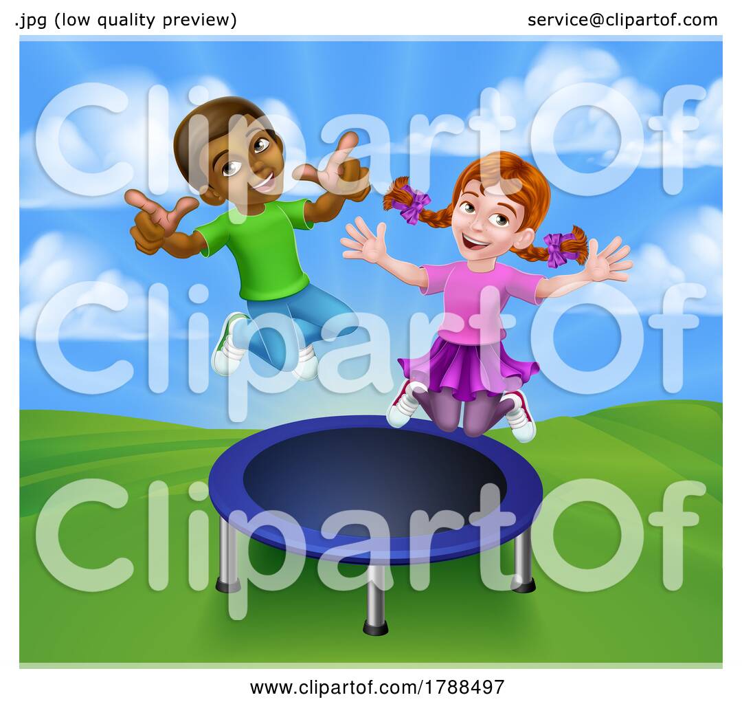 Kids Jumping Clipart Photos, Images and Pictures