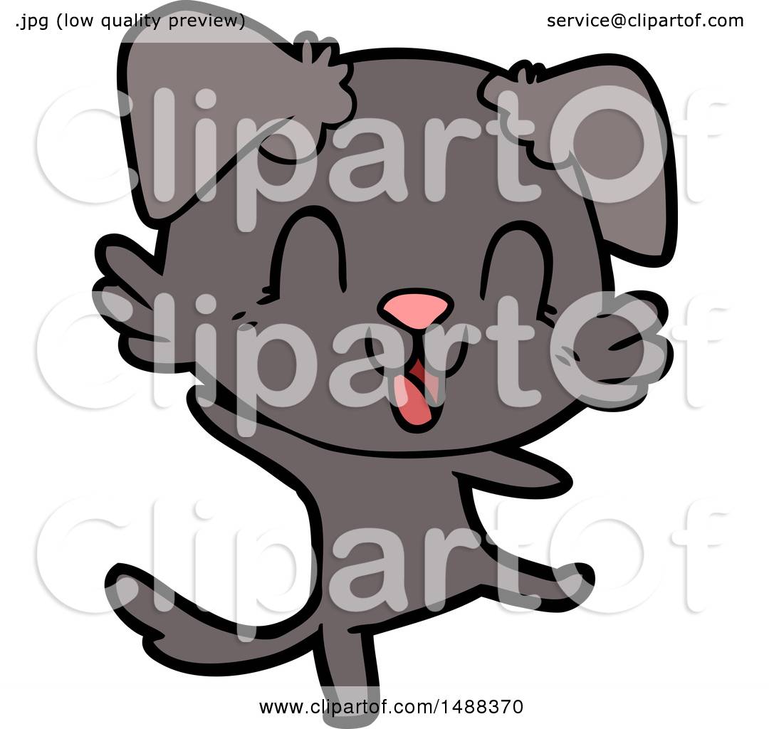 Laughing Cartoon Dog by lineartestpilot #1488370