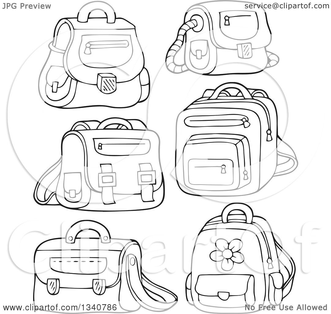 HD Backpack School Bag Illustration PNG | Citypng