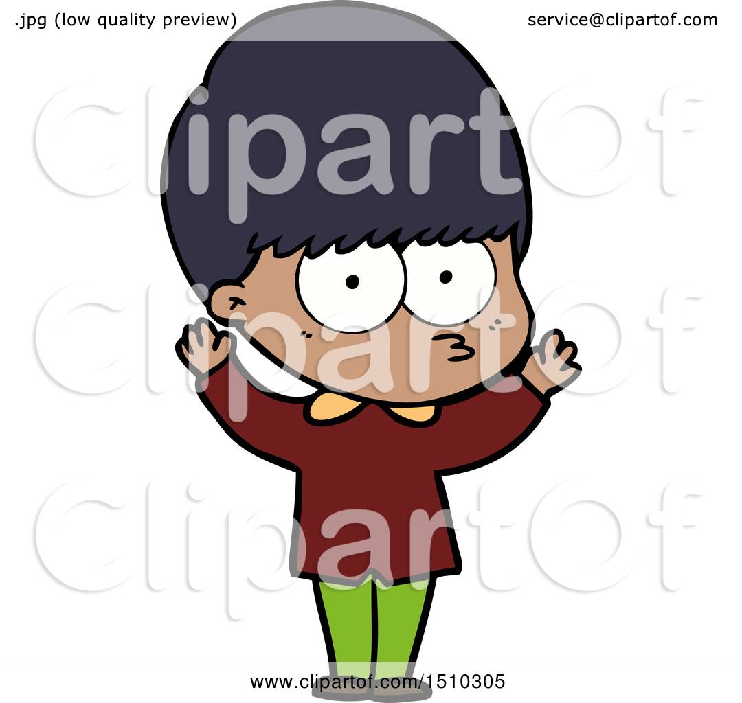 Nervous Cartoon Boy by lineartestpilot #1510305