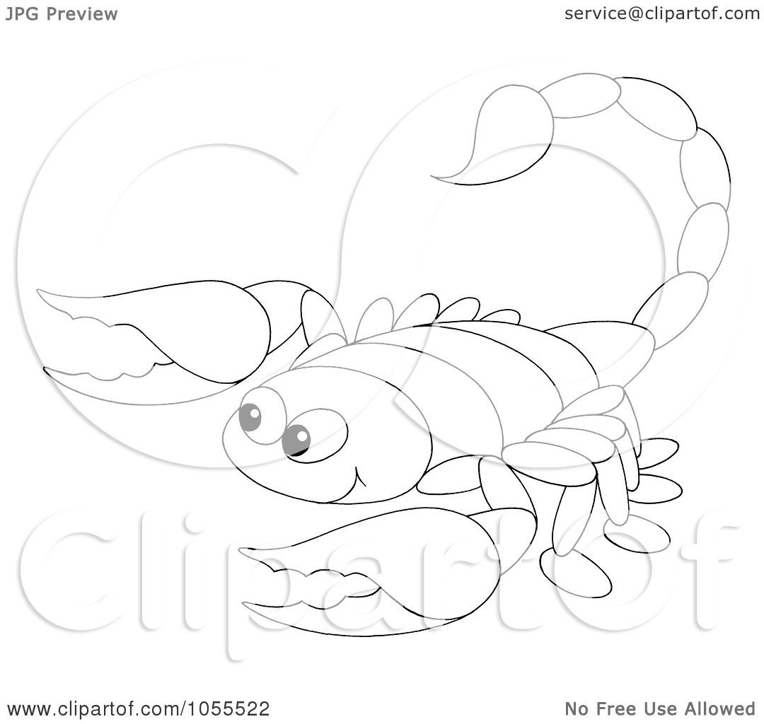 Раскраска зодиака Скорпионы для детей