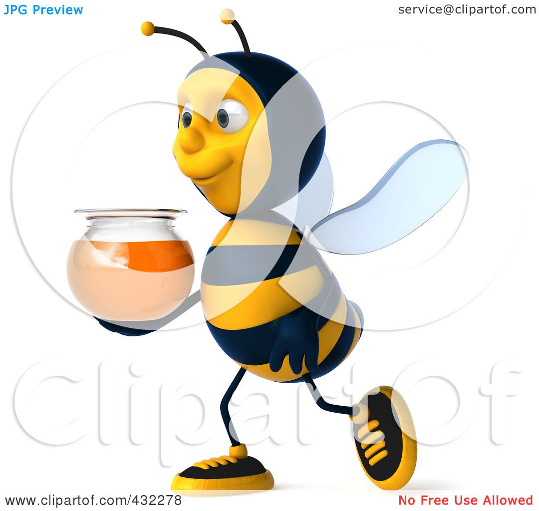 Download Royalty-Free (RF) Clip Art Illustration of a 3d Bee ...