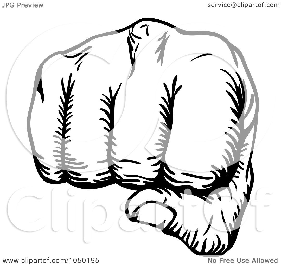 punching hand clip art
