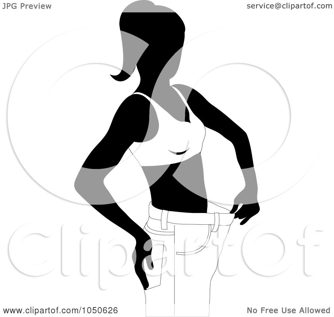 Women weight loss success Royalty Free Vector Image