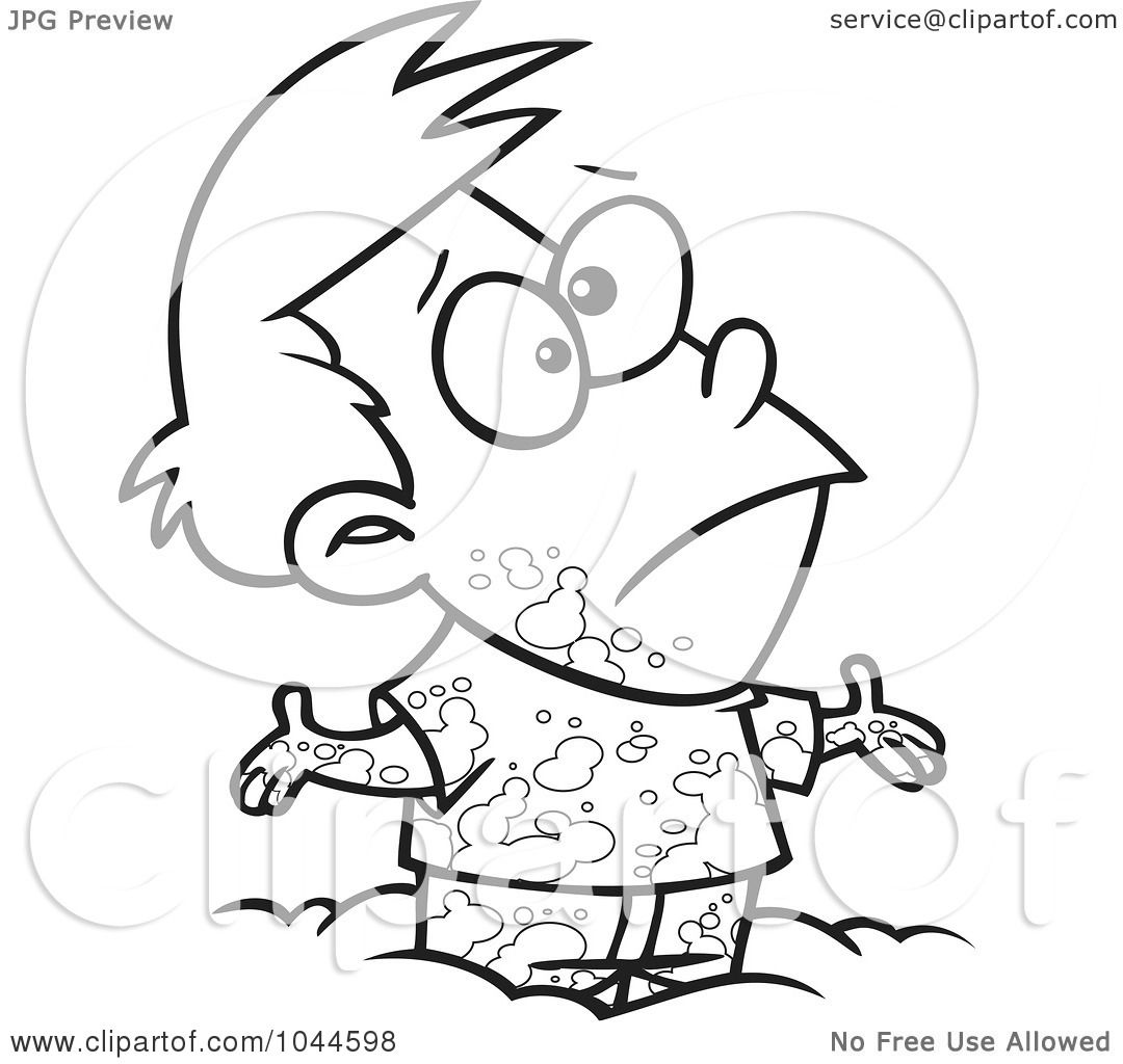 Royalty-Free (RF) Clip Art Illustration of a Cartoon Black And White ...