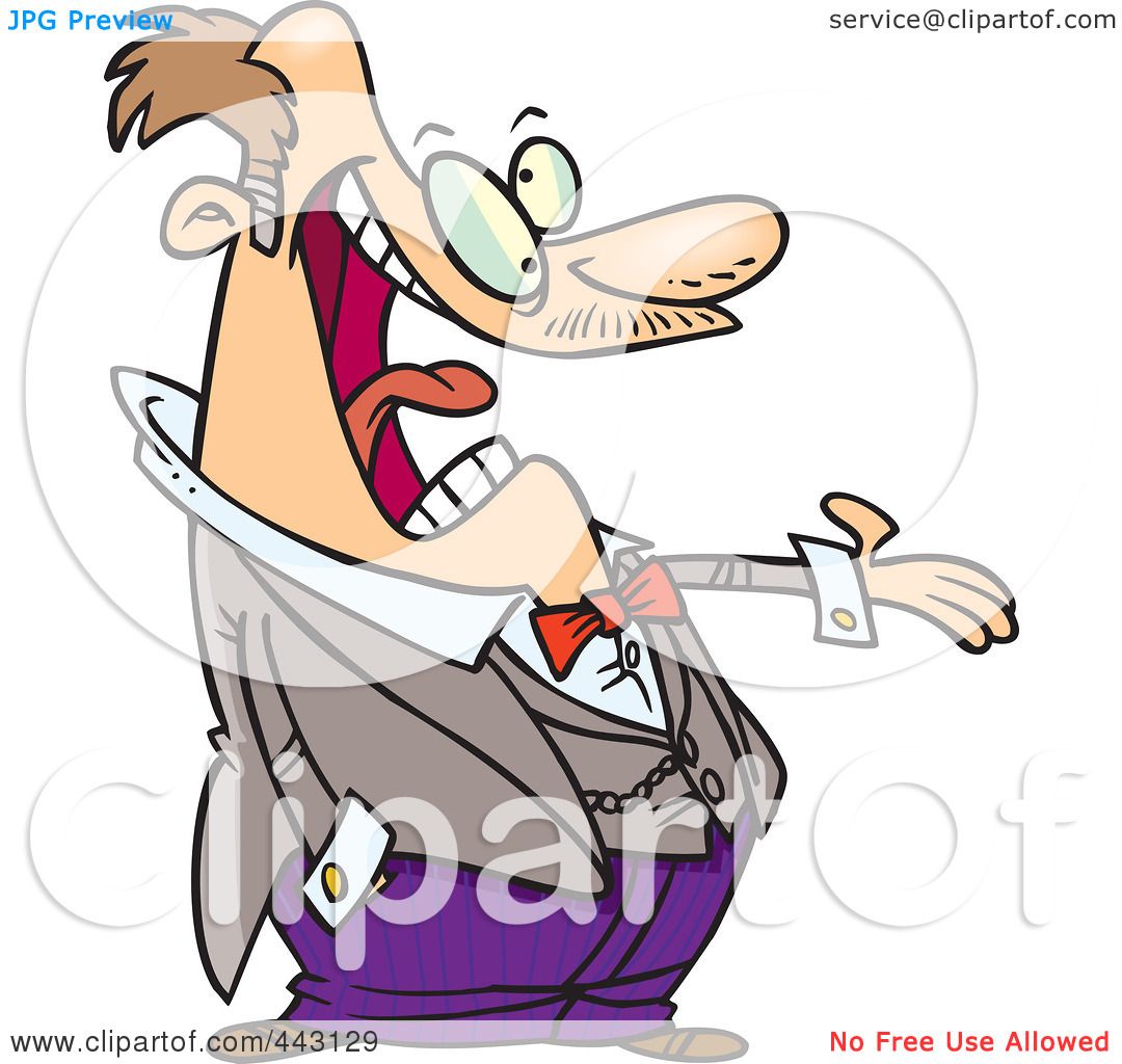 Royalty-Free (RF) Clip Art Illustration of a Cartoon Happy Mayor ...