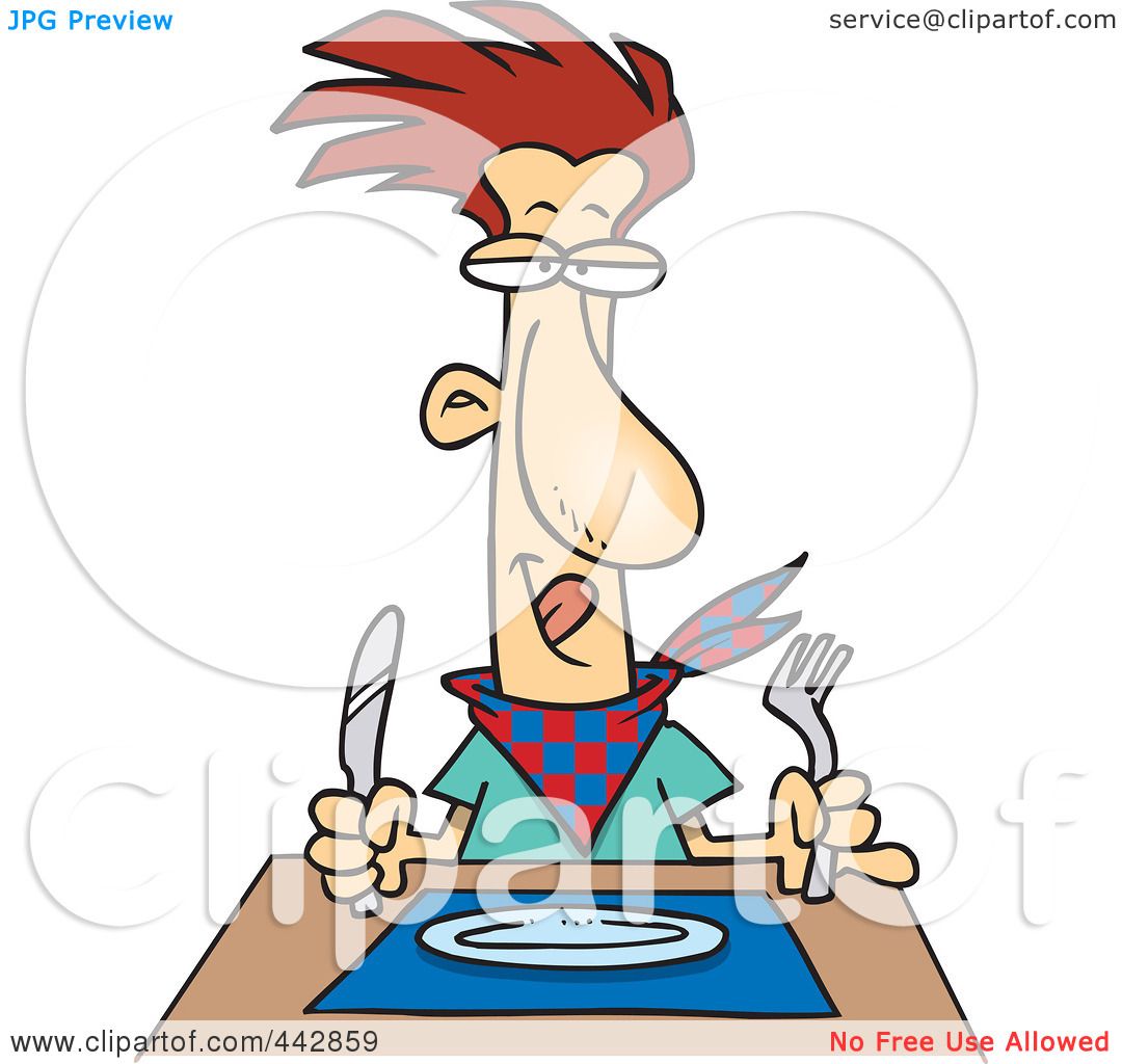 hungry man clipart - photo #33