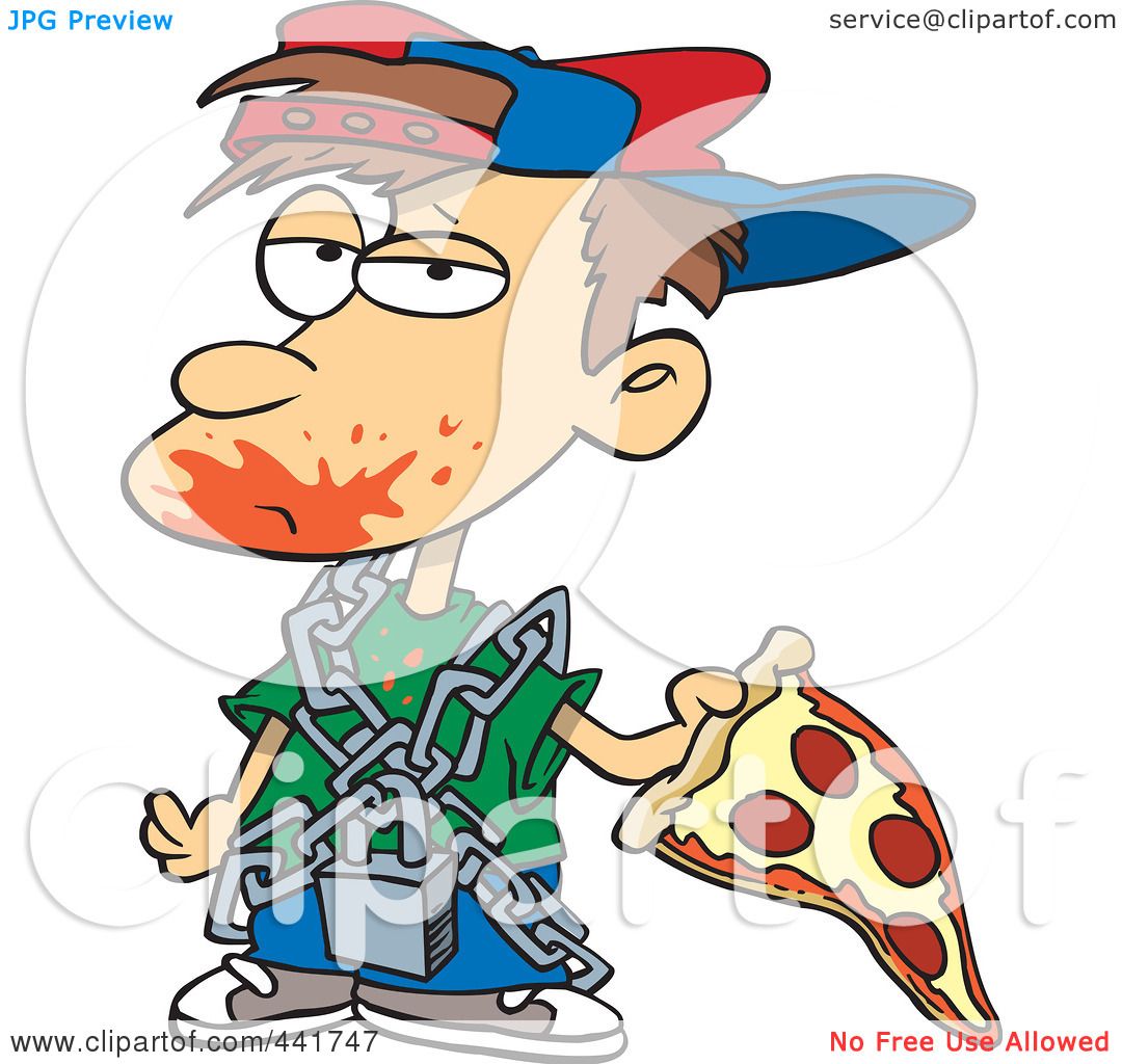 clipart eating pizza - photo #37
