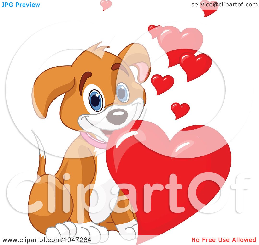 free dog valentine clipart - photo #18